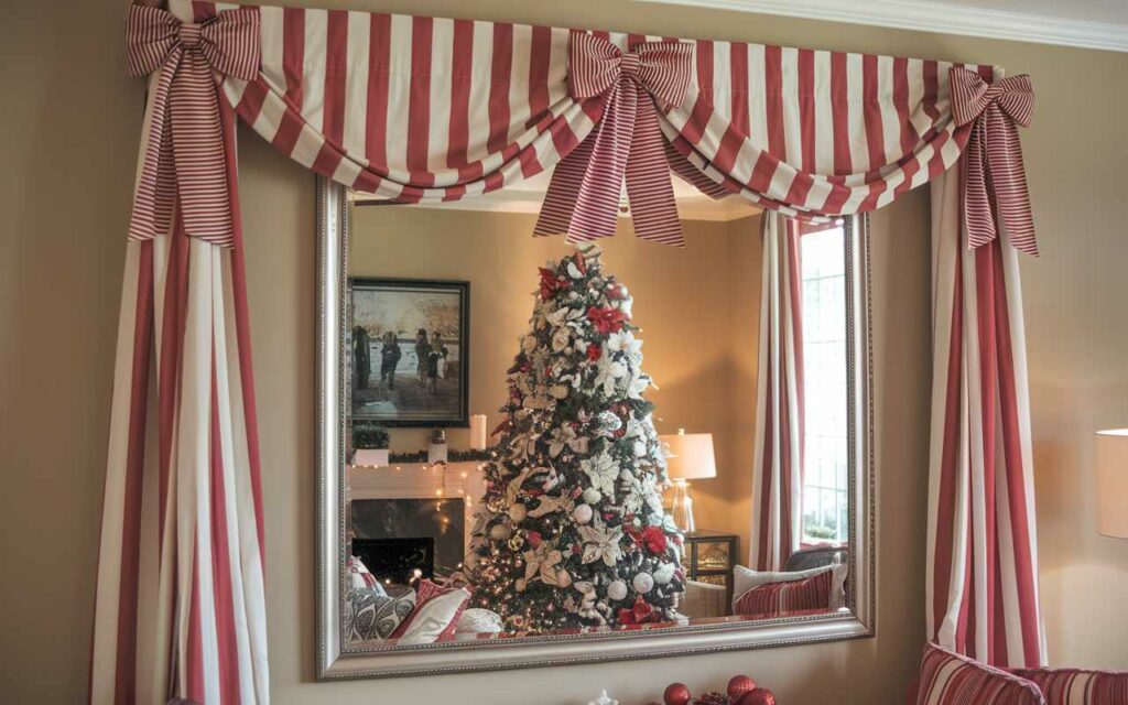 Best Placement Ideas for Christmas Garland Around a Mirror