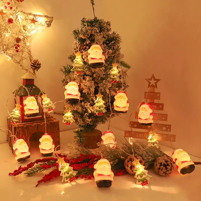 Santa Claus and Snowman Light03