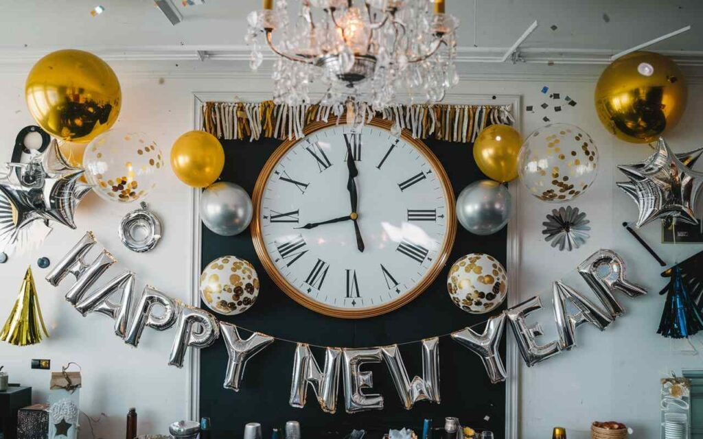 How to Decorate New Year's Wall