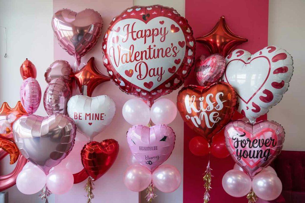 Ballons de la Saint-Valentin en vrac